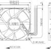 Cooling Fan, Waterproof, 12V, 80mm, 20mm - view 3