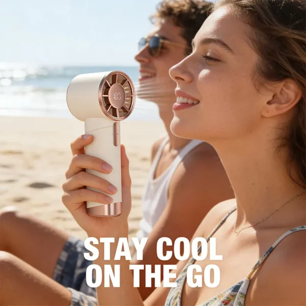 Cooling Rechargeable Portable Fan, USB - view 3