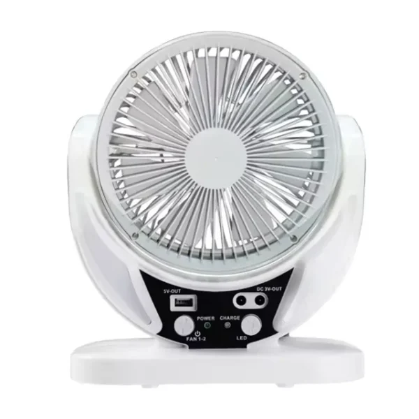 Cooling Rechargeable Standing Fan, Solar, 10W, Plastic - view 2