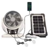 Cooling Rechargeable Standing Fan, Solar, 10W, Plastic - view 3