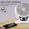 Cooling Rechargeable Standing Fan, Solar, 10W, Plastic - view 5