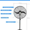 Cooling Stand Industrial Fan, Electric Plug, 190W - view 3