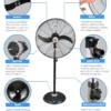 Cooling Stand Industrial Fan, Electric Plug, 190W - view 5