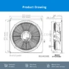 Cooling Tower, GTW080PUR22E, Axial - view 5