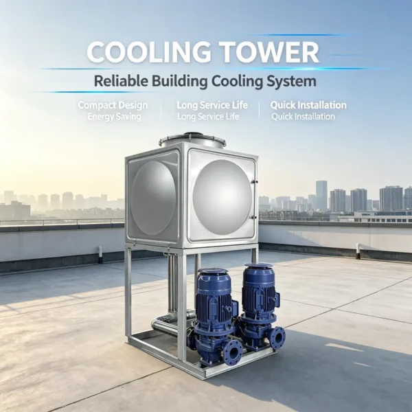Cooling Tower, Steel, 380V, 352000kcal