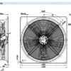 Cooling Tower, W6D910-GB01-01, 910mm, 400V, 4.62/2.6A - view 2