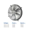 Cooling Tower, ZIEHL-ABEGG, FN056-VDK.4M.V7P2, 164471, Axial - view 2