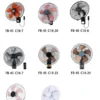Cooling Wall Mounted Fan, 16", Electric, Plastic - view 2