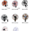 Cooling Wall Mounted Fan, 16", Electric, Plastic - view 4