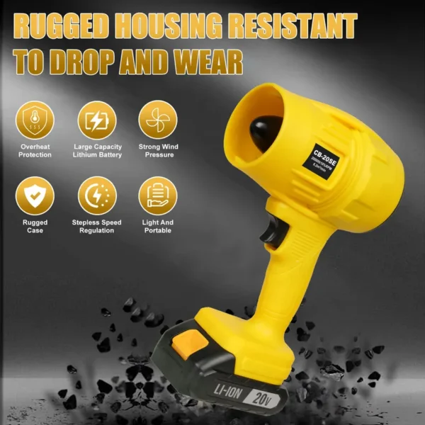 Cordless Turbo Blower, 20V, BBQ - view 3