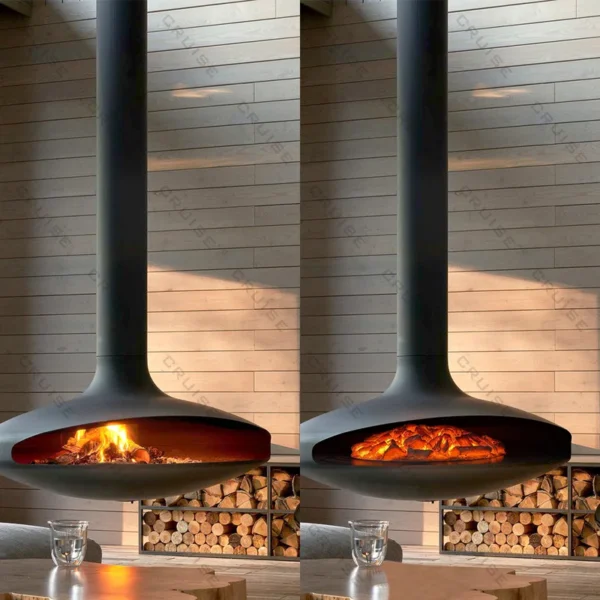 Core Decorative Hanging Fireplace, CRUISE, 1200mm, Roof - view 3