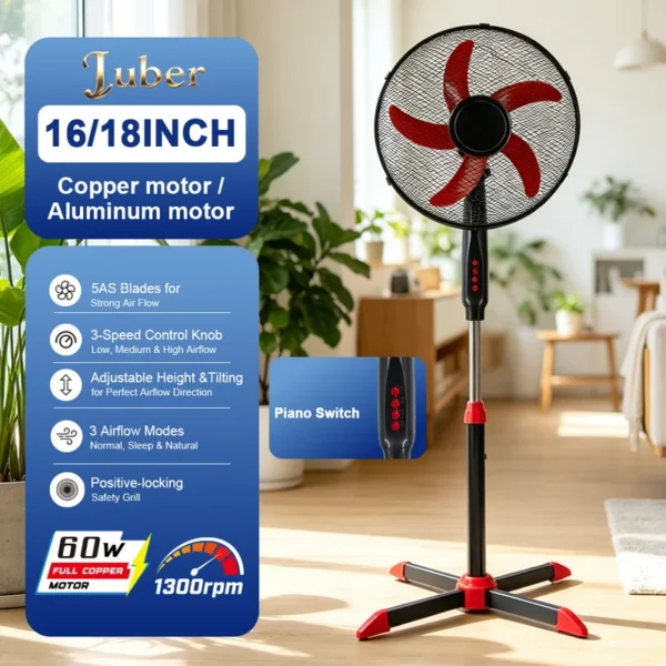 Cross Base Stand Fan, MOQ, 220V, 50 W