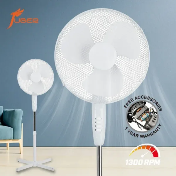 Cross Base Standing Fan, 400mm, Electric Power, 45W
