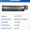 Cross Flow Blower, 220V, Asynchronous Motor - view 4