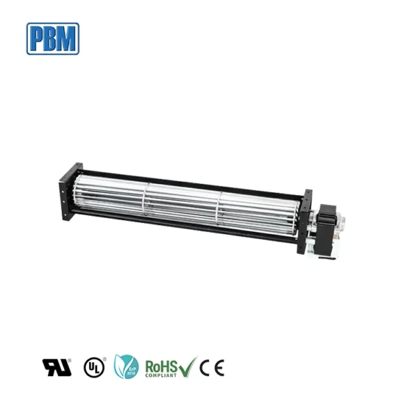 Cross Flow Fan, 220VAC, 43mm, Stainless, Steel - view 2
