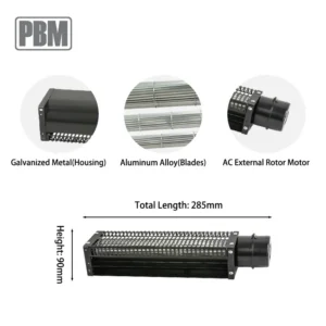 Cross Flow Fan, 60mm, Brushless, Tangential