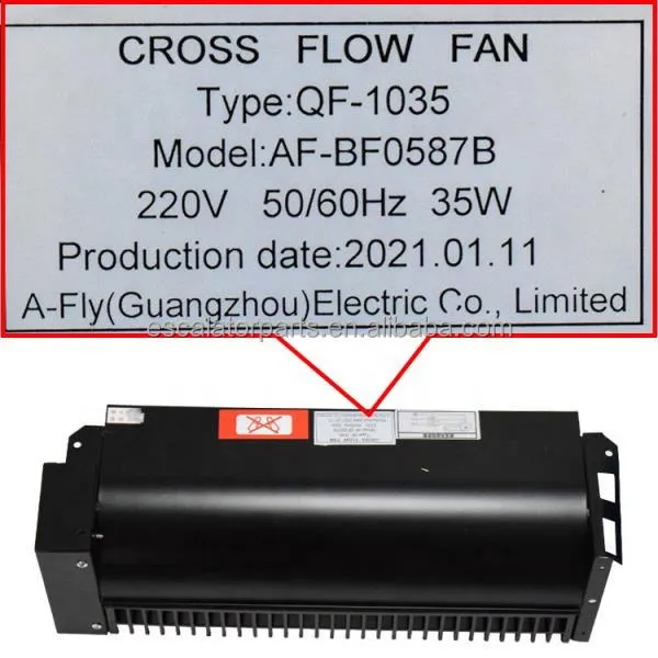 Cross Flow Fan, GYQF-1035, 220VAC - view 6
