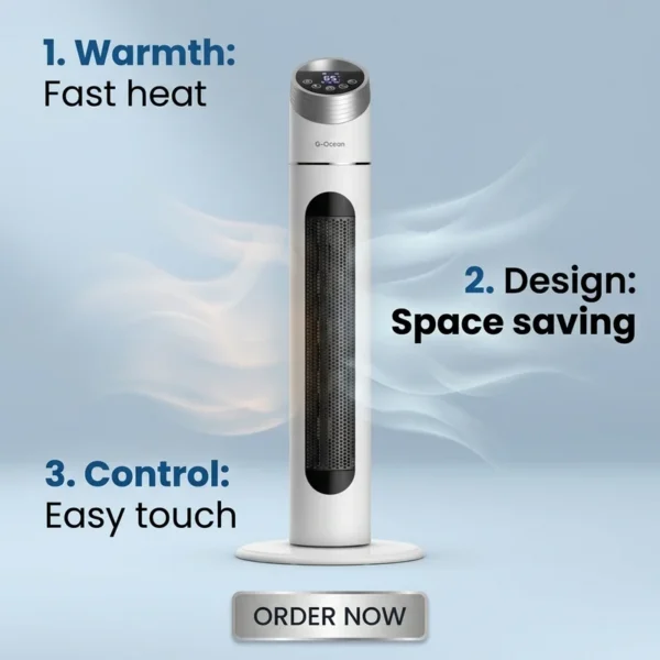 Cross Flow Fan, PTC, Portable, 1500W - view 4