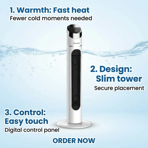 Cross Flow Fan, PTC, Portable, 1500W - view 5