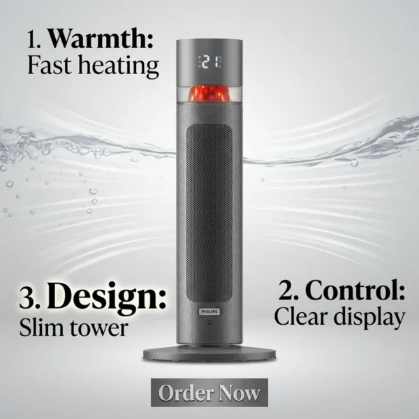 Cross Flow Fan, PTC, Portable, 2000W - view 2