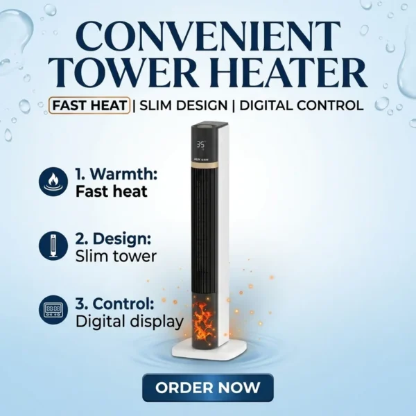 Cross Flow Fan, PTC, Portable, 2000W - view 3
