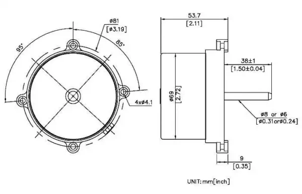 Cross Flow Fan, SYMBANG, Brushless, 70x48mm, IE2 - view 4