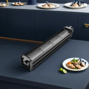 Cross Flow Fan, Tangential, 12V, Galvanized+Aluminum