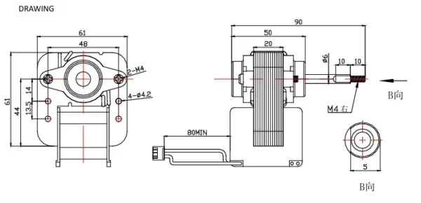 Cross Flow Fan, Yjf48, Yjf61 - view 2