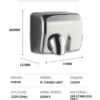 Cross Flow Fans, 2000 W, Metal - view 3