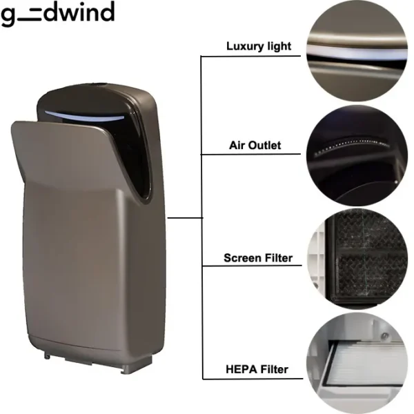 Cross Flow Fans, ABS, Plastic, Wall - view 4