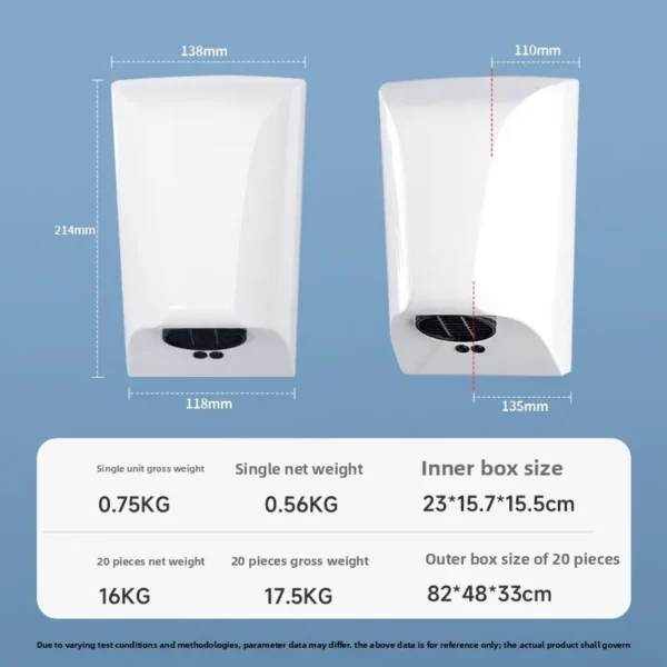 Cross Flow Fans, ABS, Wall - view 5