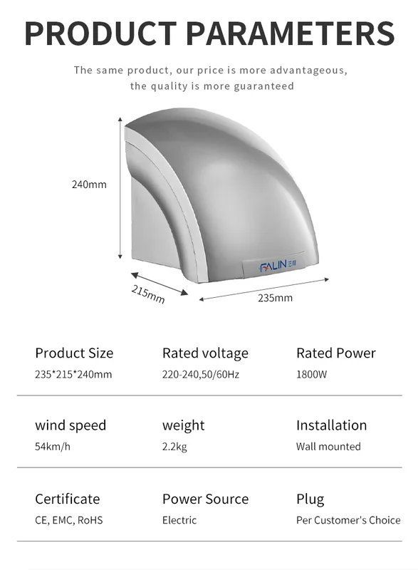 Cross Flow Fans, FL-2000, 1800W, ABS, Wall - view 2
