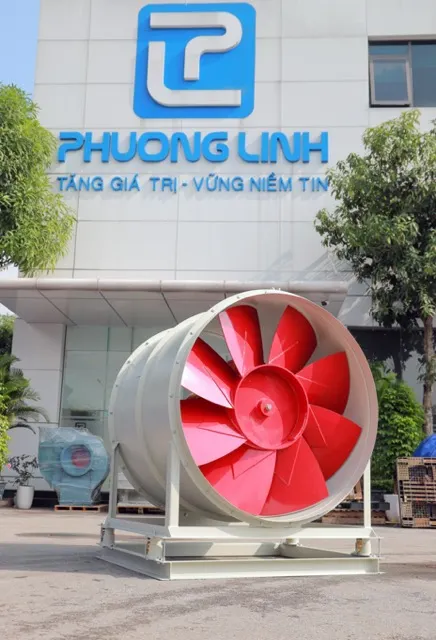 Custom Accepted Axial Fan, SS400, Steel, 400-1500mm, APL-8-14D - view 2