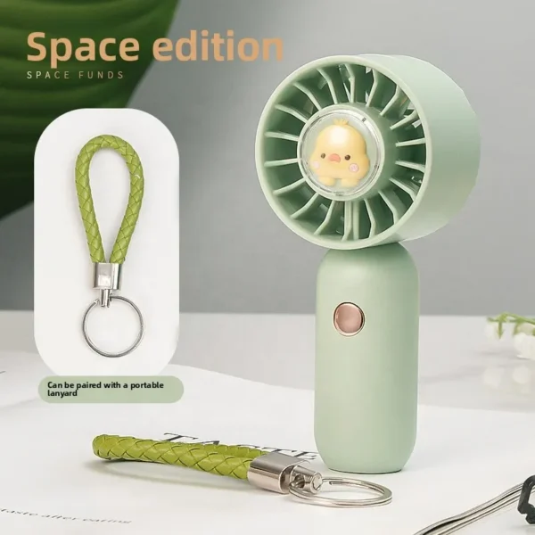 Custom Logo Handheld Fan, Portable, 3-Speed - view 2