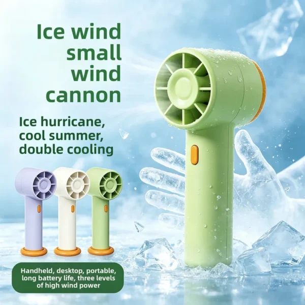 Custom Logo Handheld Fan, Portable, 3-Speed - view 4