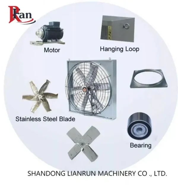 Dairy Cow Fan, Axial, 220v, 50hz - view 6