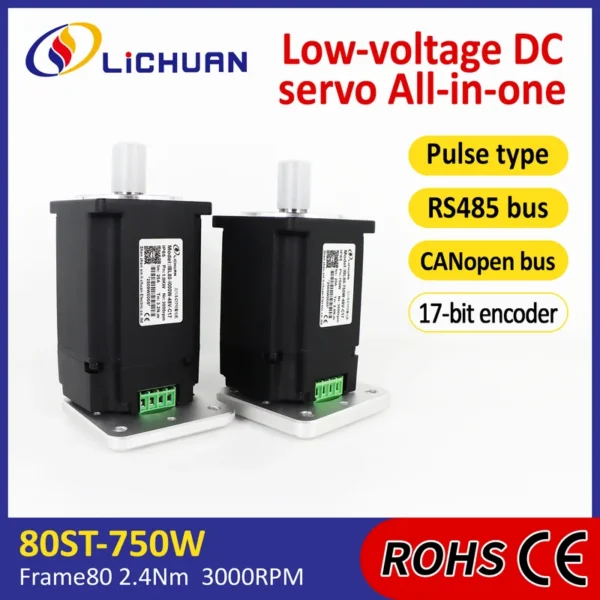 Dc48v2025a3000rpm2432nm7501000w Integrated Servo Motor - view 2