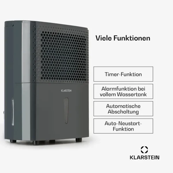 Dehumidifier, 10L, Portable, 15-20, m2 - view 4