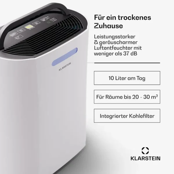 Dehumidifier, 10L, Portable, 20-25, m2 - view 2