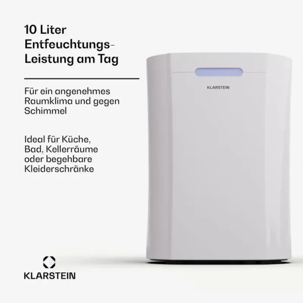 Dehumidifier, 10L, Portable, 20-25, m2 - view 3