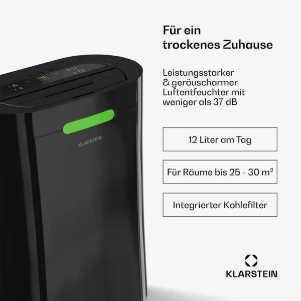 Dehumidifier, 12L, Portable, 15-18, m2 - view 2