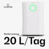 Dehumidifier, 20L, Portable, 20-30, m2 - view 3