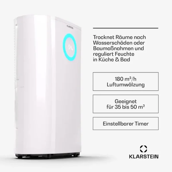 Dehumidifier, 20L, Portable, 20-30, m2 - view 4