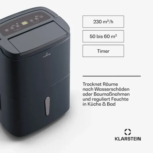 Dehumidifier, 30L, Portable, 25-30, m2 - view 4