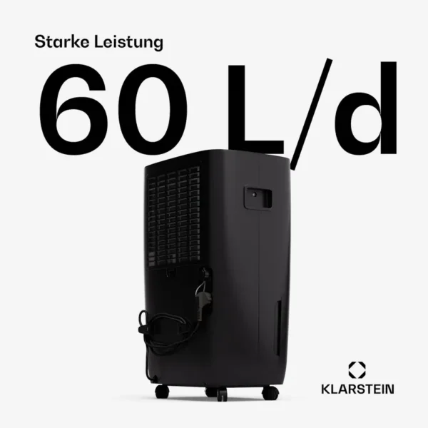 Dehumidifier, 60L, Portable - view 3