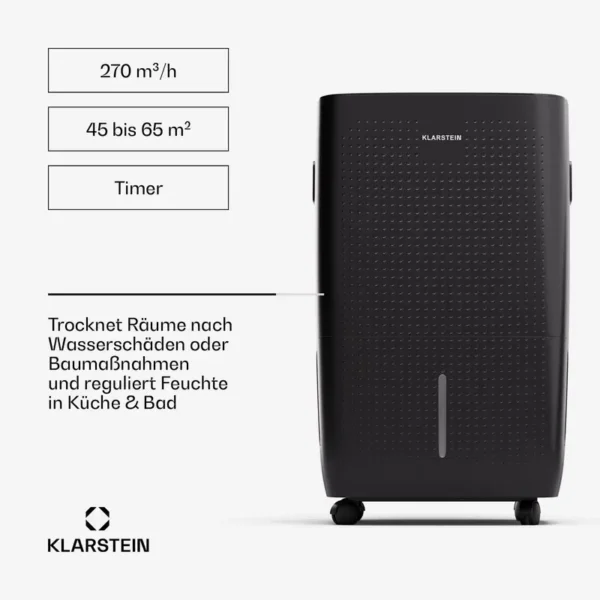 Dehumidifier, 60L, Portable - view 4