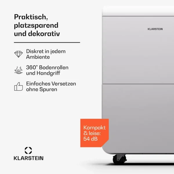 Dehumidifier, 70L, Portable - view 2