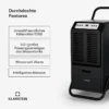 Dehumidifier, 70L, Portable, 100-140, m2 - view 5