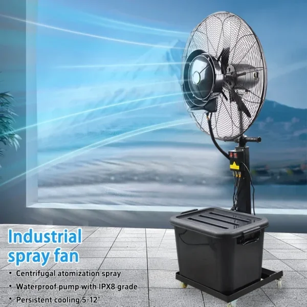 Design Industrial Spray Fan, 42L, Copper