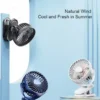 Desk Clip Multi-functional Fan, Portable, 5, Battery - view 5
